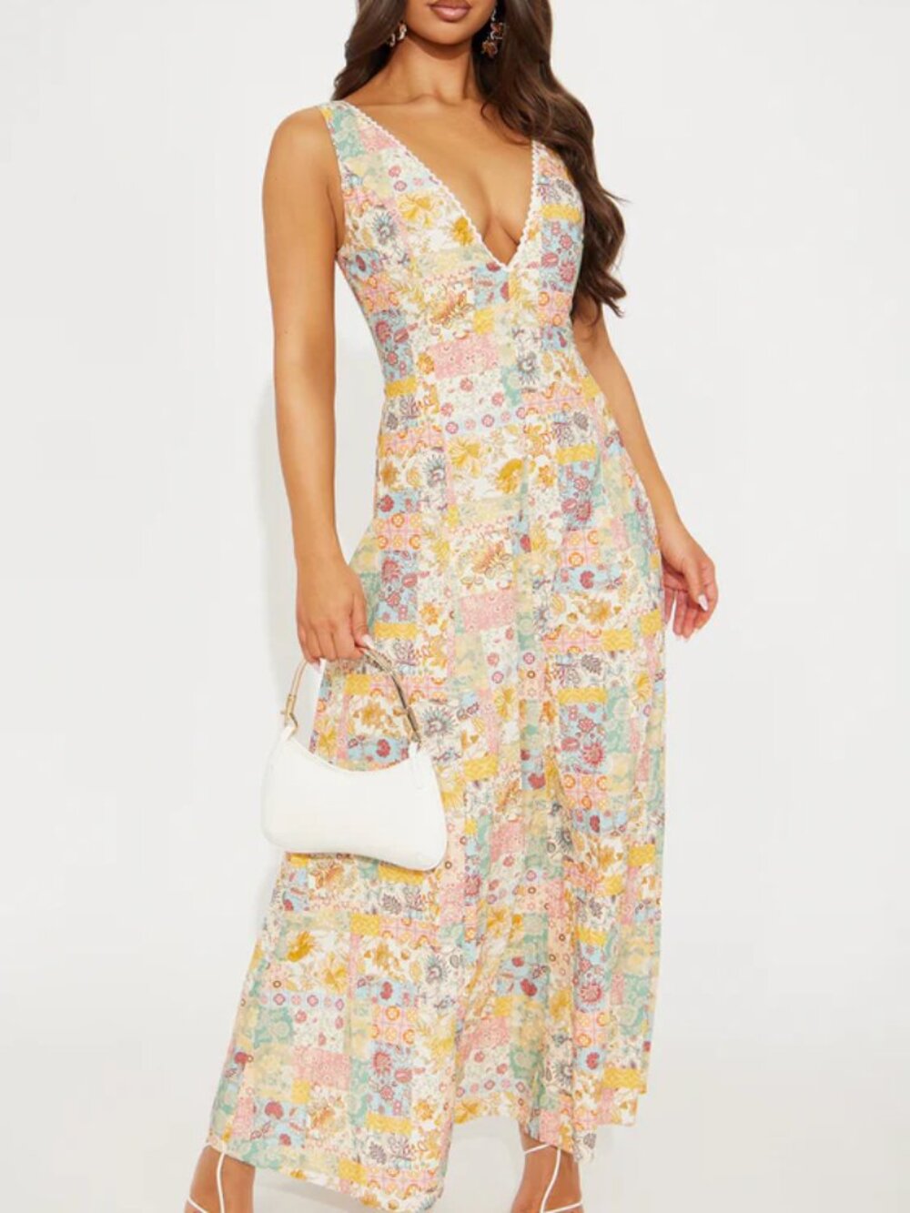 Fashion Nova Sarah V-Neck Maxi Dress